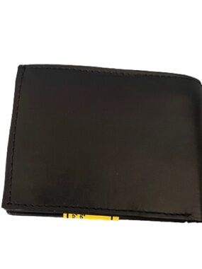 New Mens Marshall Black Leather Bi-Fold Wallet